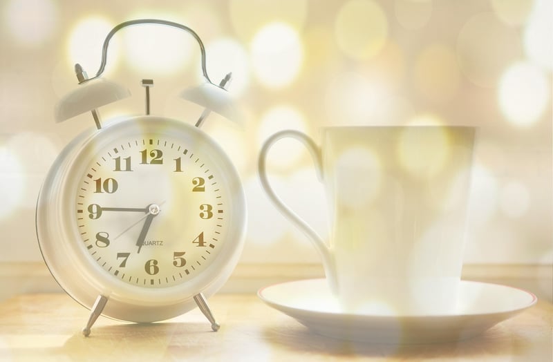 Alarm clock showing the concept of time